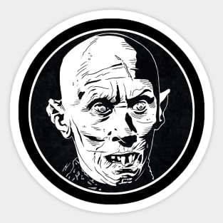 KURT BARLOW - Salem's Lot (Circle Black and White) Sticker